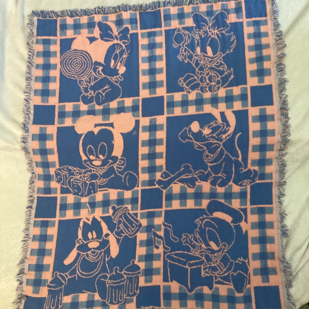 Vintage Disney Baby Babies Blanket Throw - Picture 6 of 6